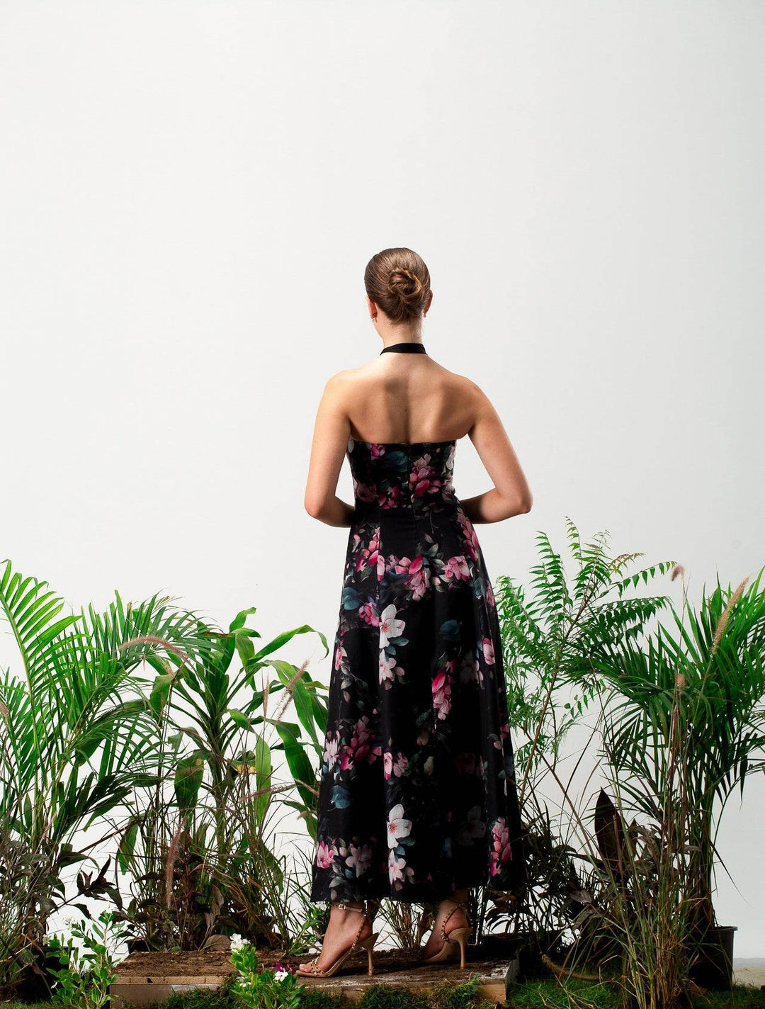 Bellie Linen Floral Dress - MOONMAINS EGY