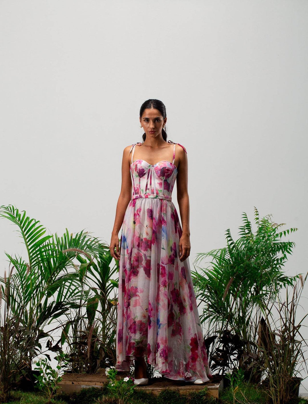 Blossom corset maxi dress - MOONMAINS EGY