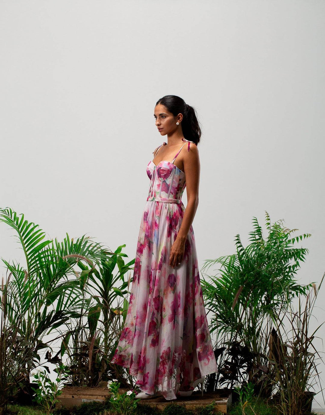 Blossom corset maxi dress - MOONMAINS EGY