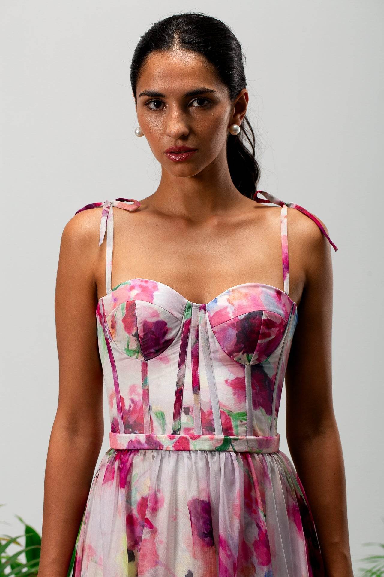 Blossom corset maxi dress - MOONMAINS EGY