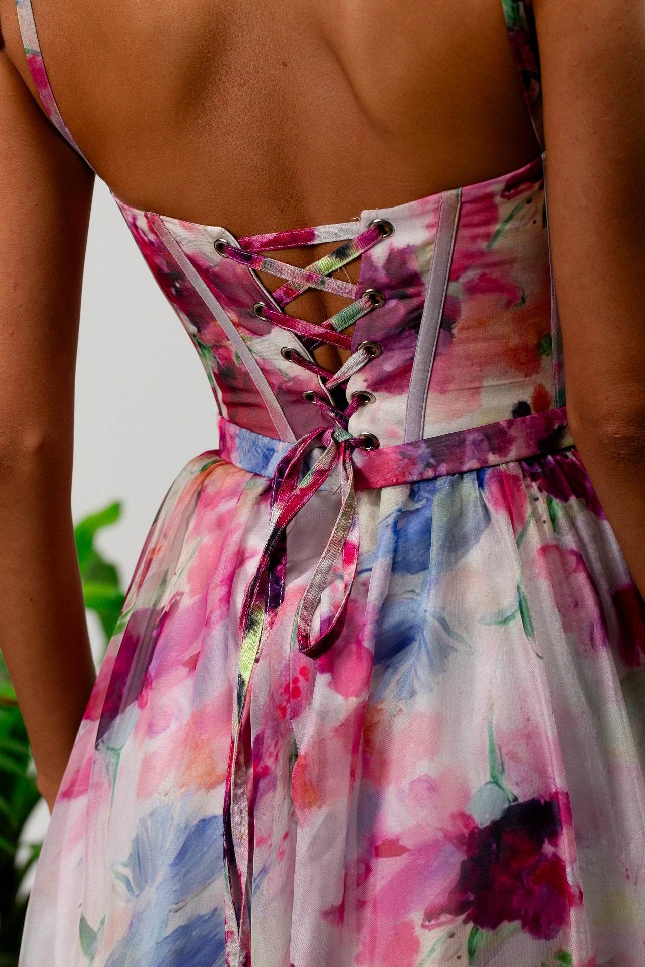 Blossom corset maxi dress - MOONMAINS EGY