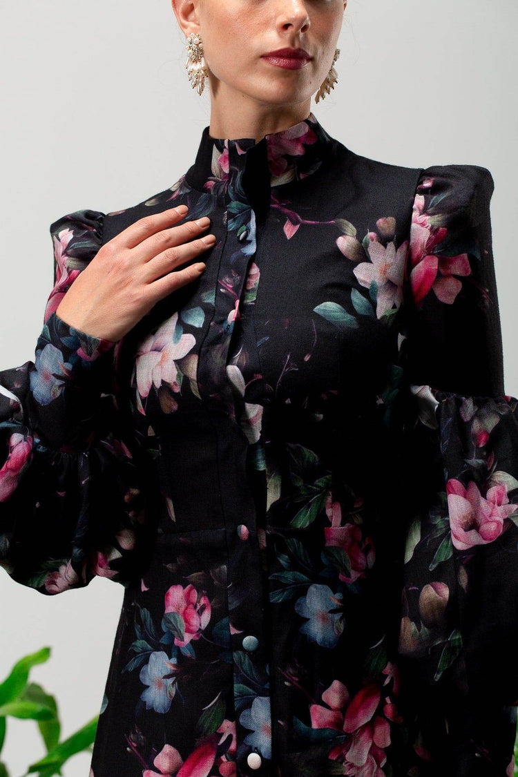 Lilwen Long Sleeves Maxi Dress - MOONMAINS EGY