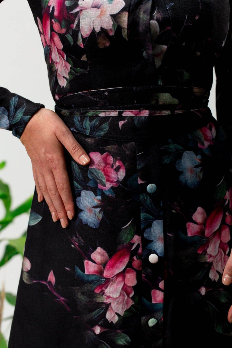 Lilwen Long Sleeves Maxi Dress - MOONMAINS EGY