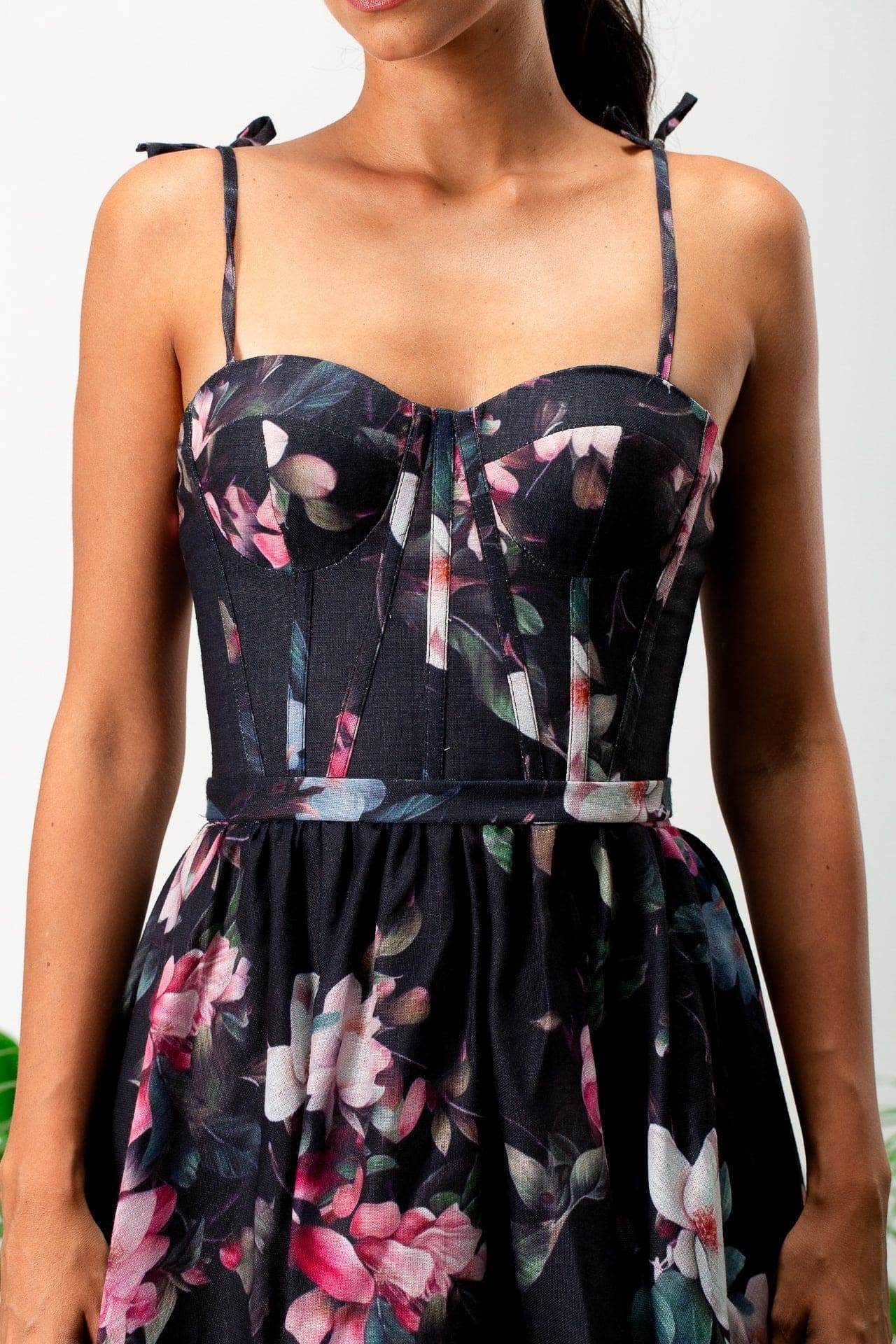 Lexa Corset Maxi Dress - MOONMAINS EGY