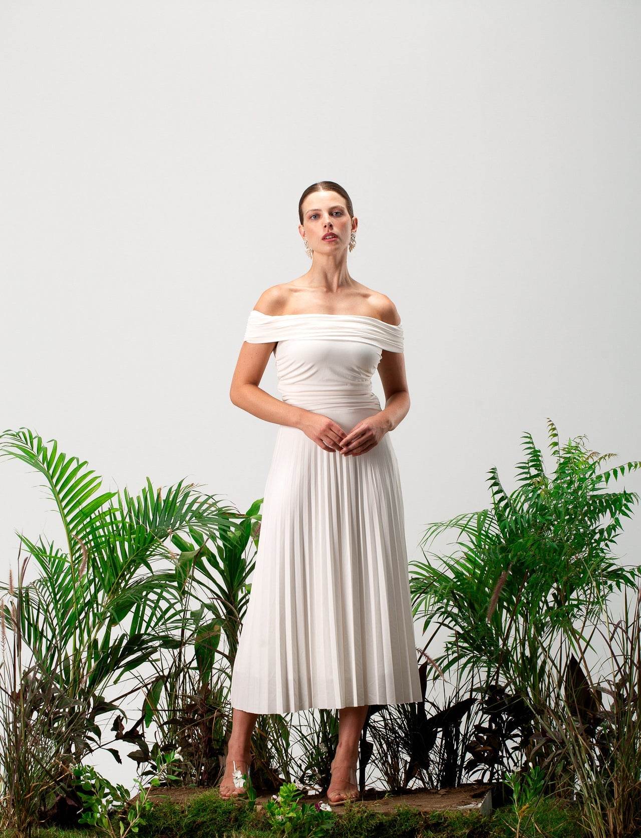 Bando Sleeveless Maxi Dress - MOONMAINS EGY