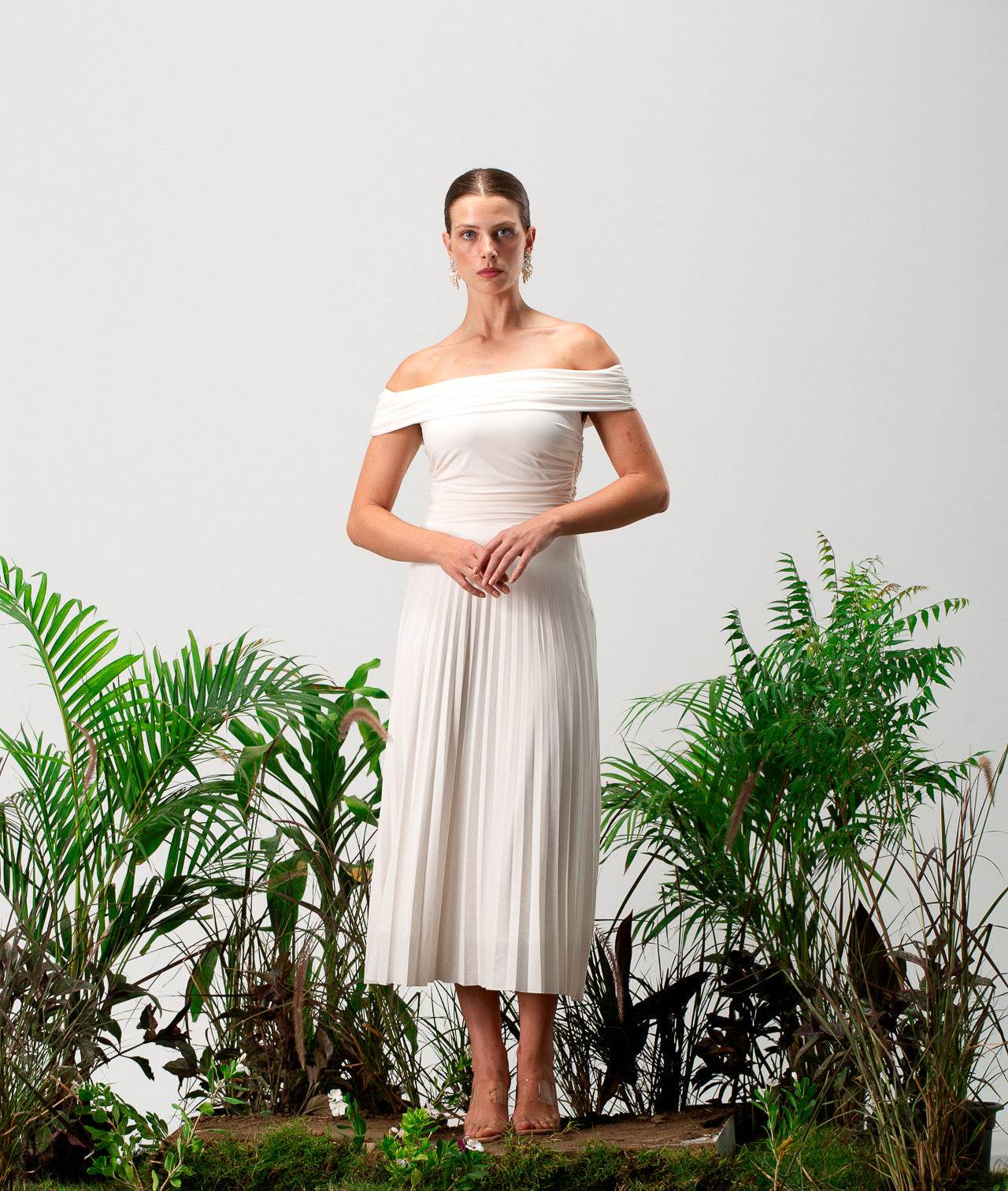 Bando Sleeveless Maxi Dress - MOONMAINS EGY