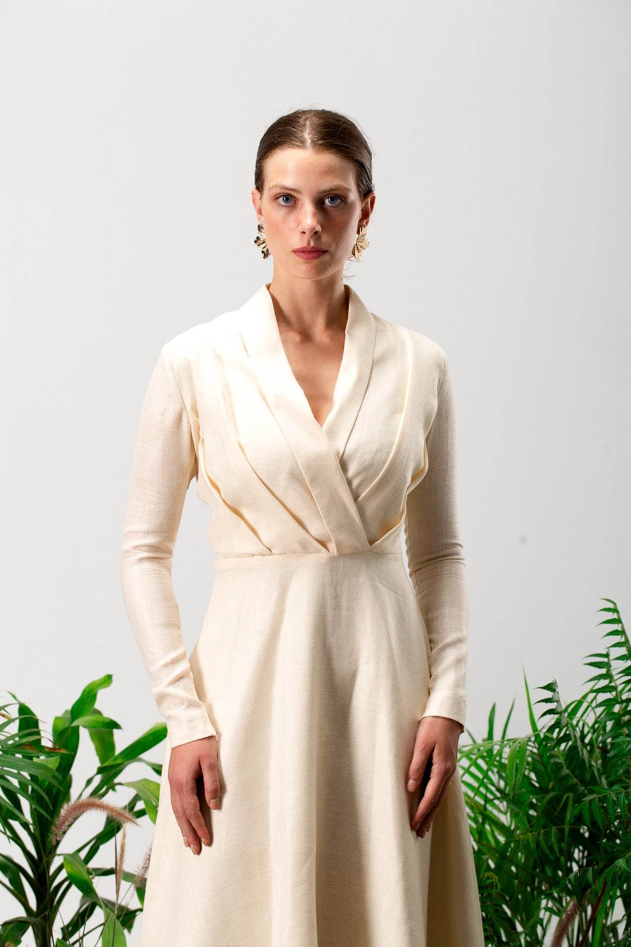 Linen Maxi Dress - MOONMAINS EGY