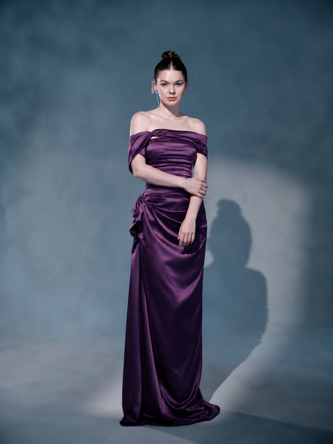 SILVARA SATIN DRESS