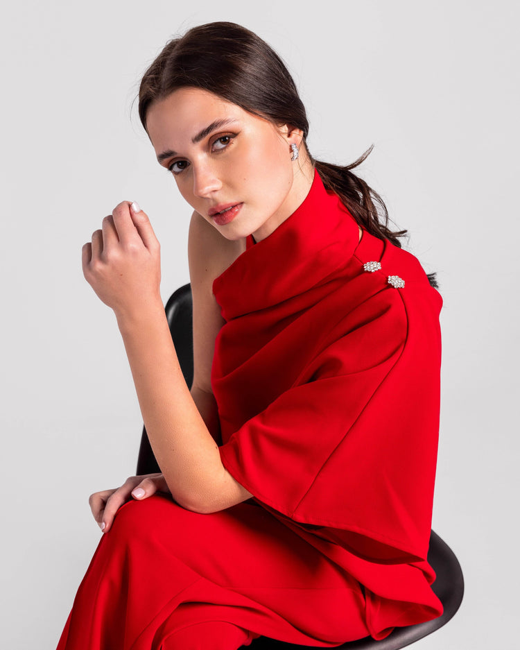 Isabella's Asymmetrical Blouse - MOONMAINS EGY