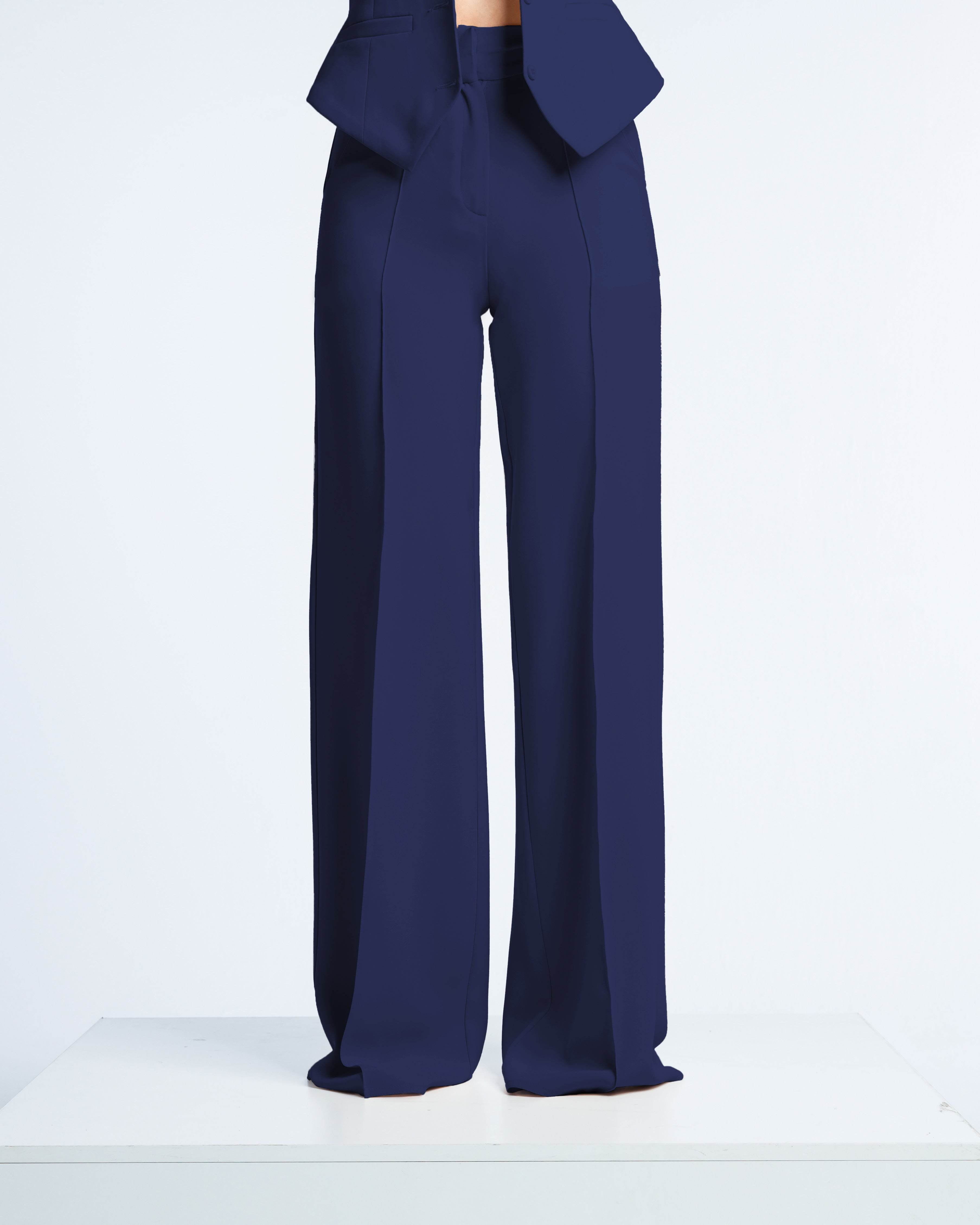 HIGH RISE WIDE LEG TROUSERS - MOONMAINS EGY
