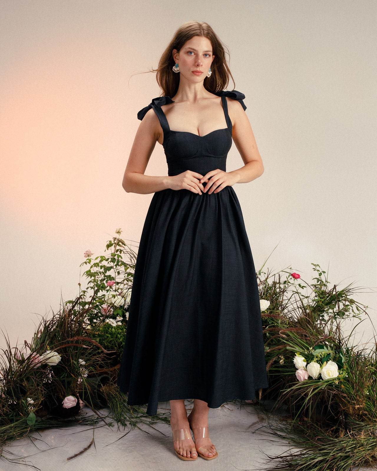 Adele midi denim dress - MOONMAINS EGY