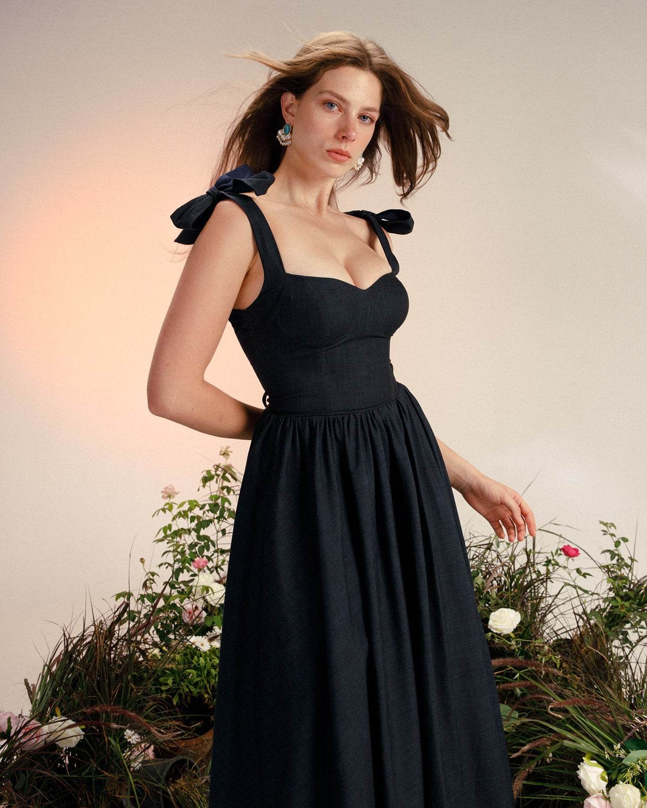 Adele midi denim dress - MOONMAINS EGY