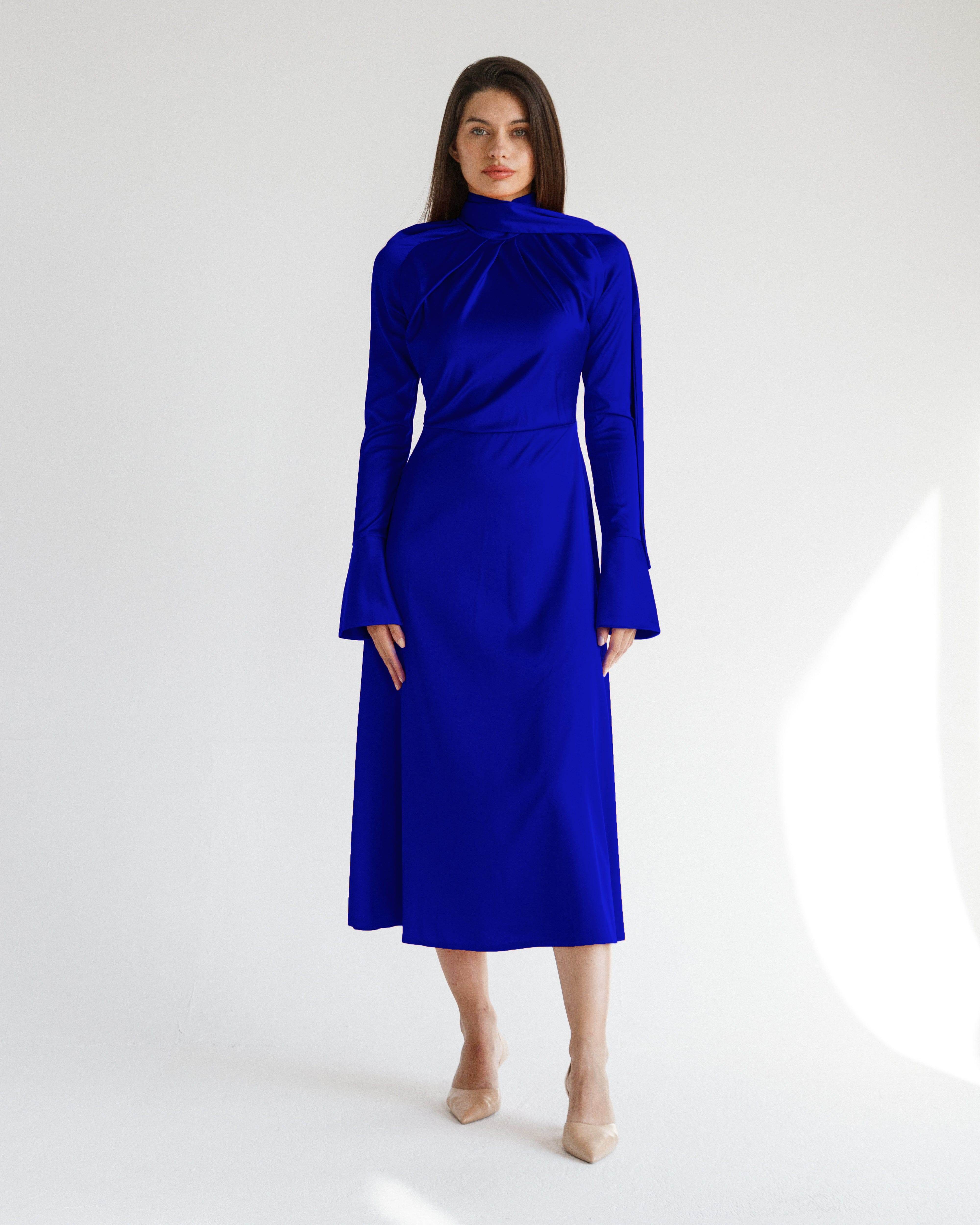 ROSARA SATIN DRESS - MOONMAINS EGY