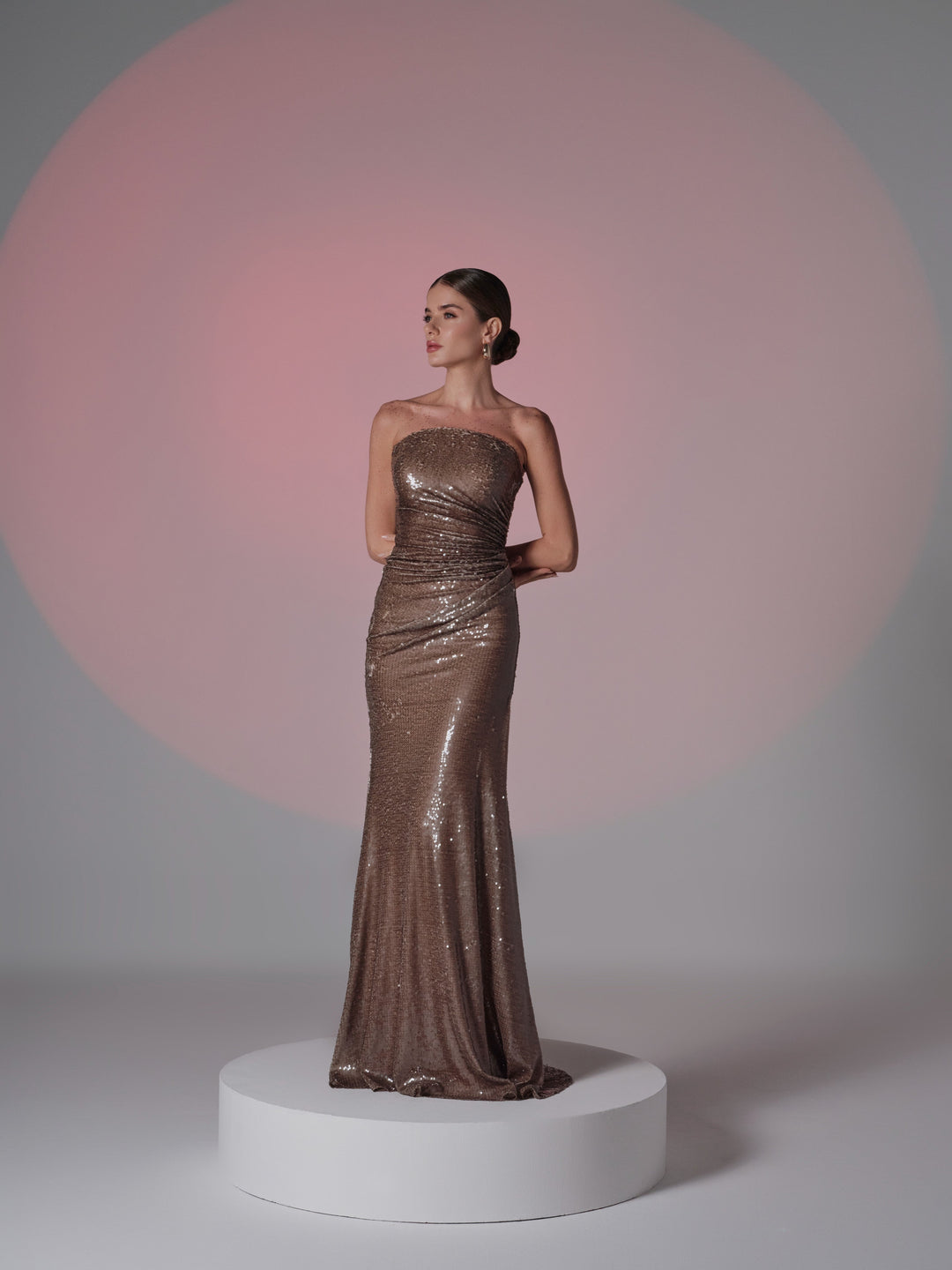 long sleeves sequin dress