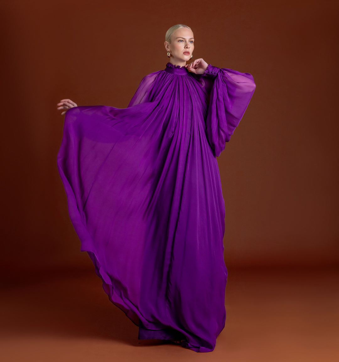 Perla Chiffon Maxi Dress