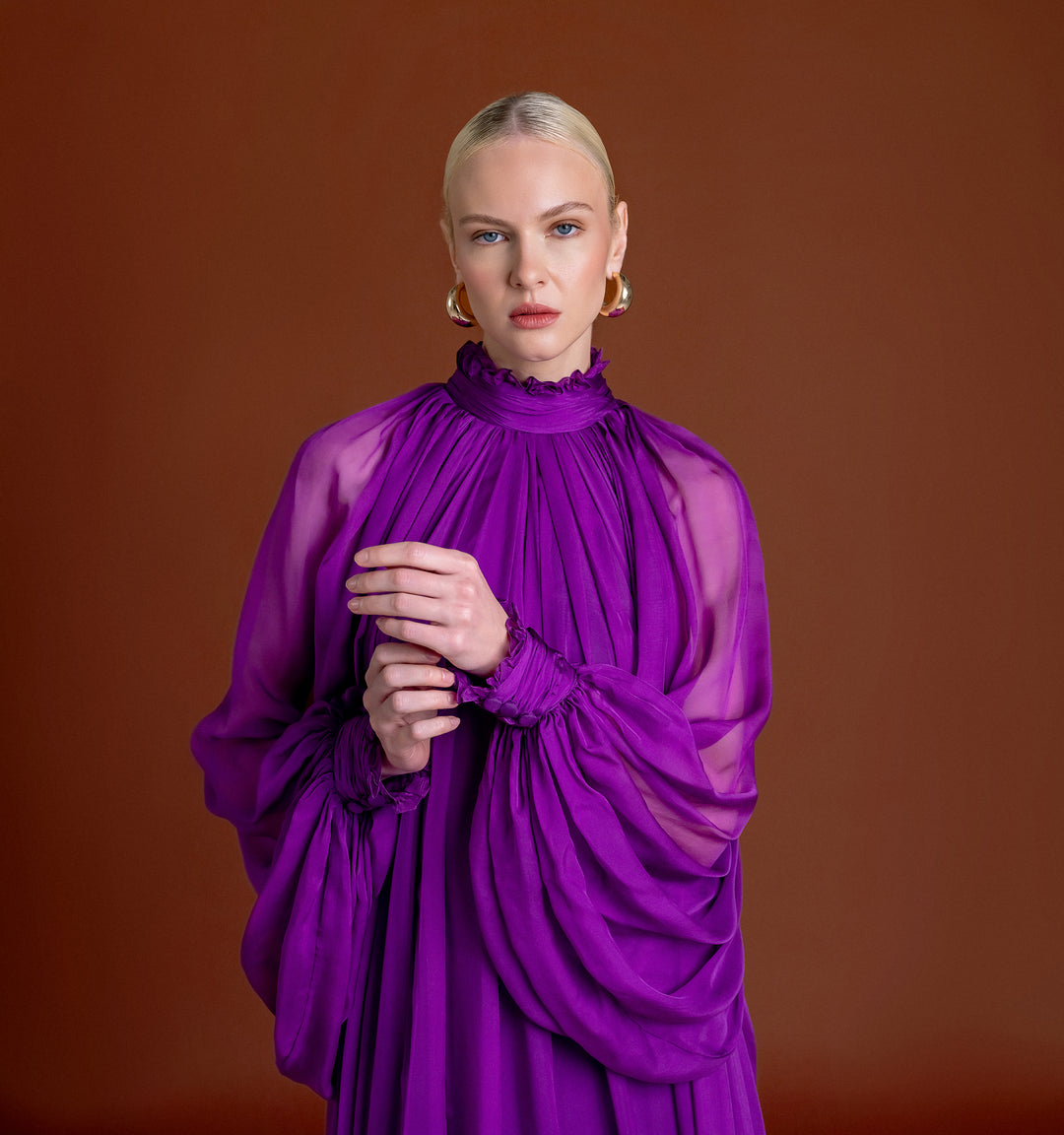 Perla Chiffon Maxi Dress