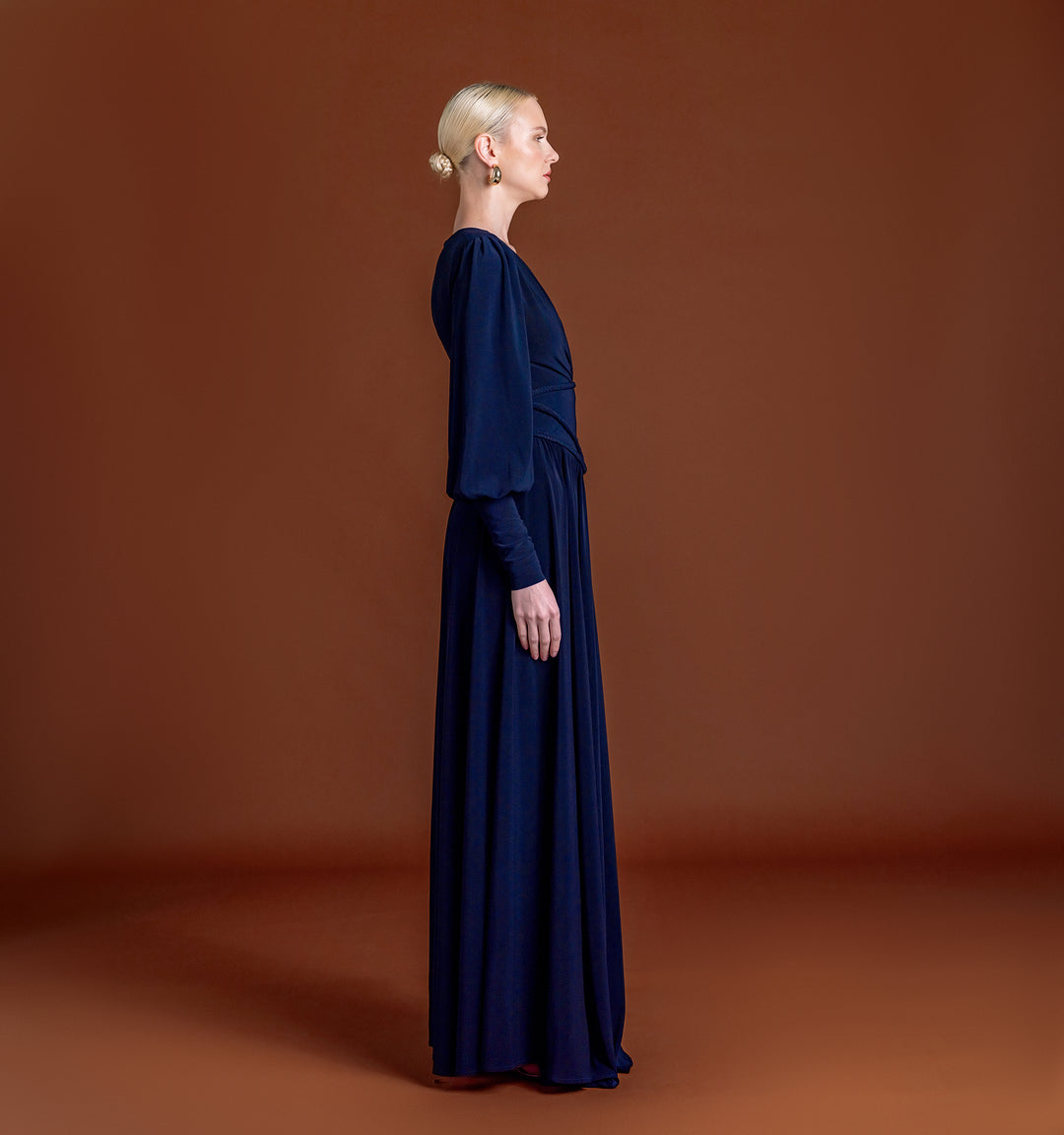 Braided Waist Maxi Dress in Jersey