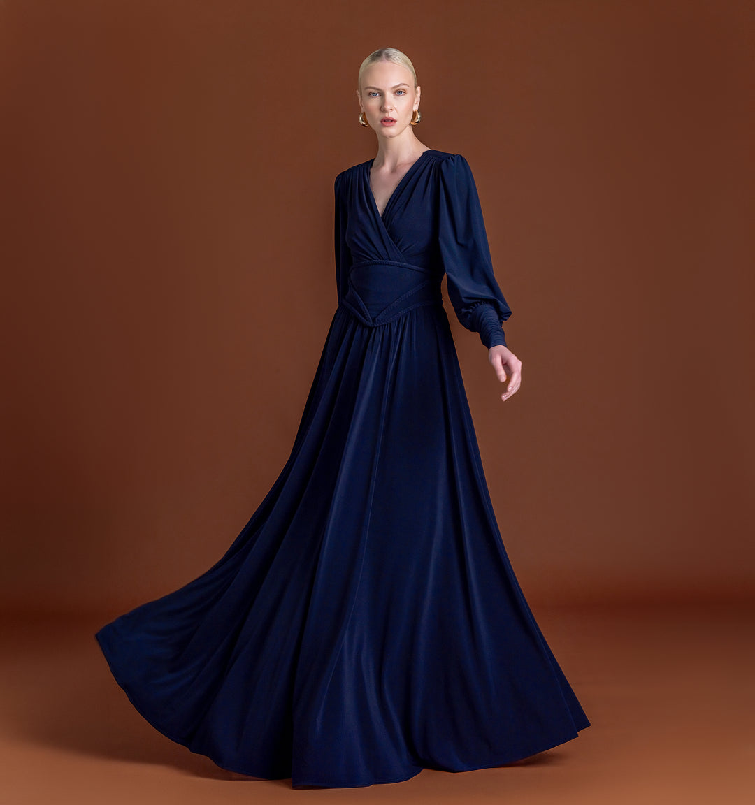 Braided Waist Maxi Dress in Jersey