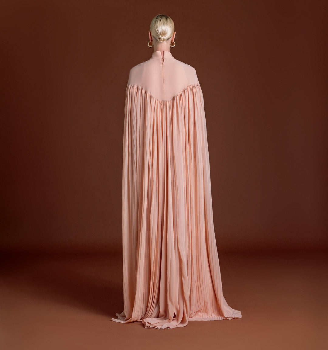 Rima plisse gown dress