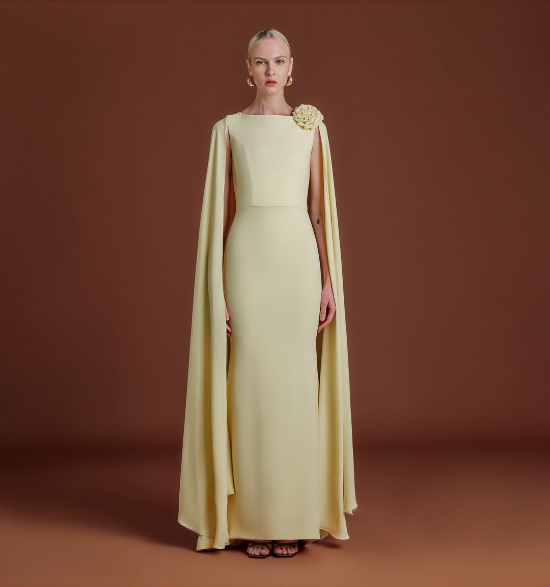 SERA CAPE MAXI DRESS