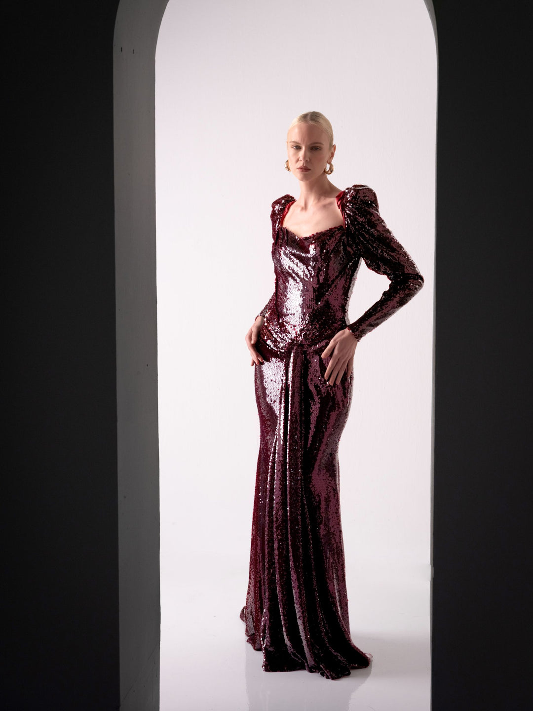 Velours Sequin Dress