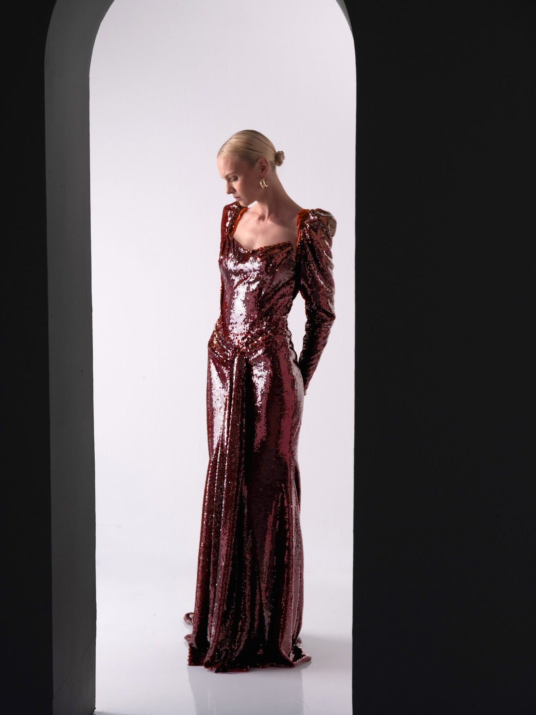 Velours Sequin Dress