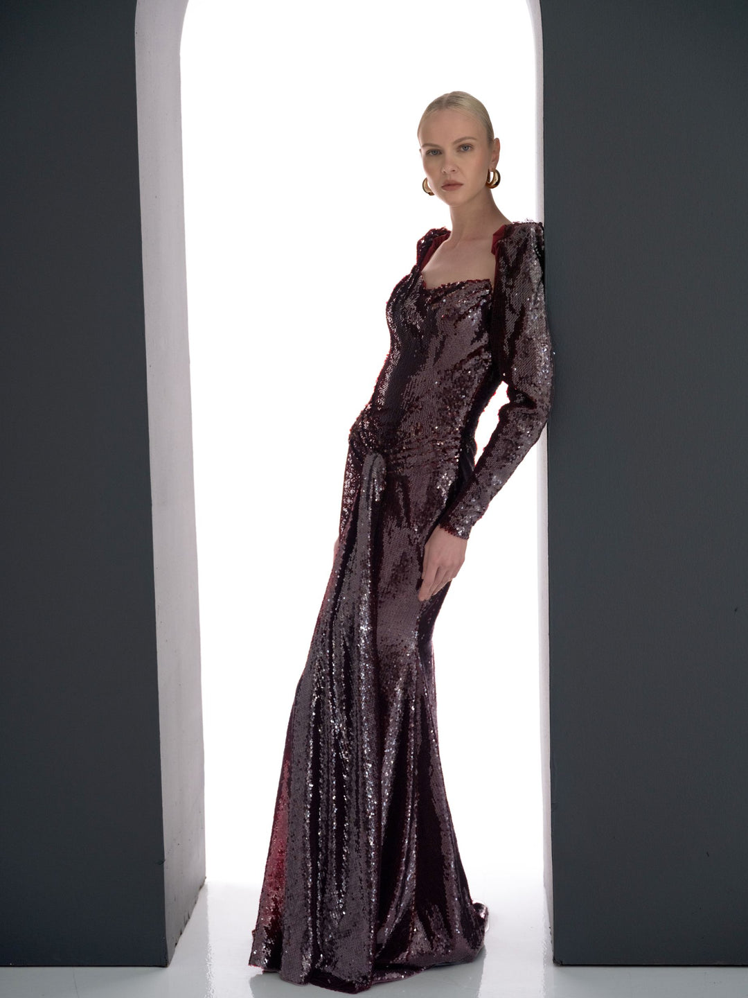 Velours Sequin Dress