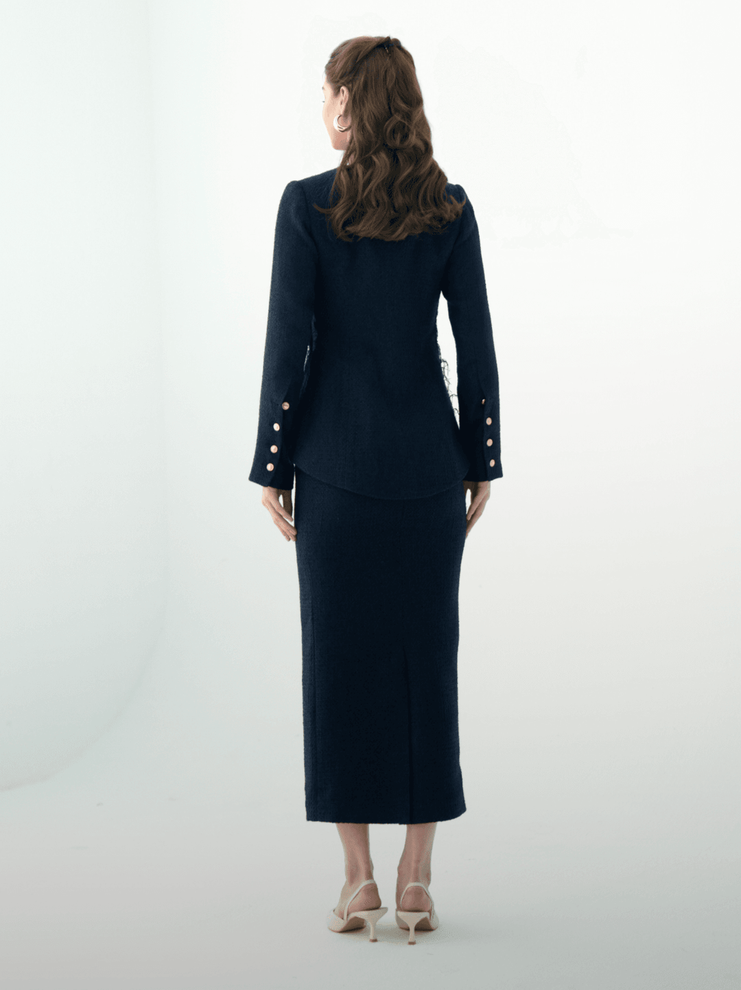 Tweed Navy blue Suit - MOONMAINS EGY