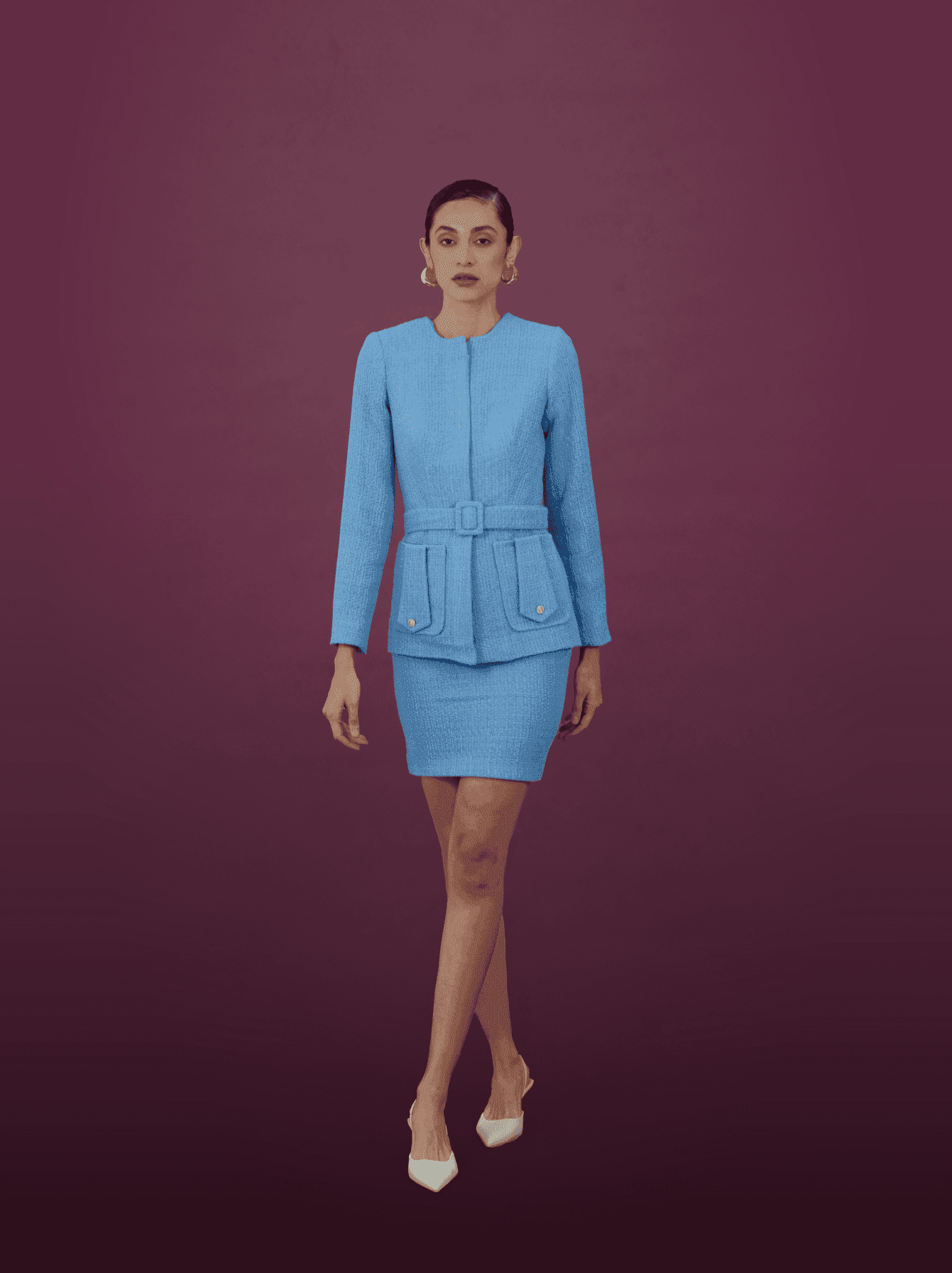 Celeste Tweed Suit Set - MOONMAINS EGY