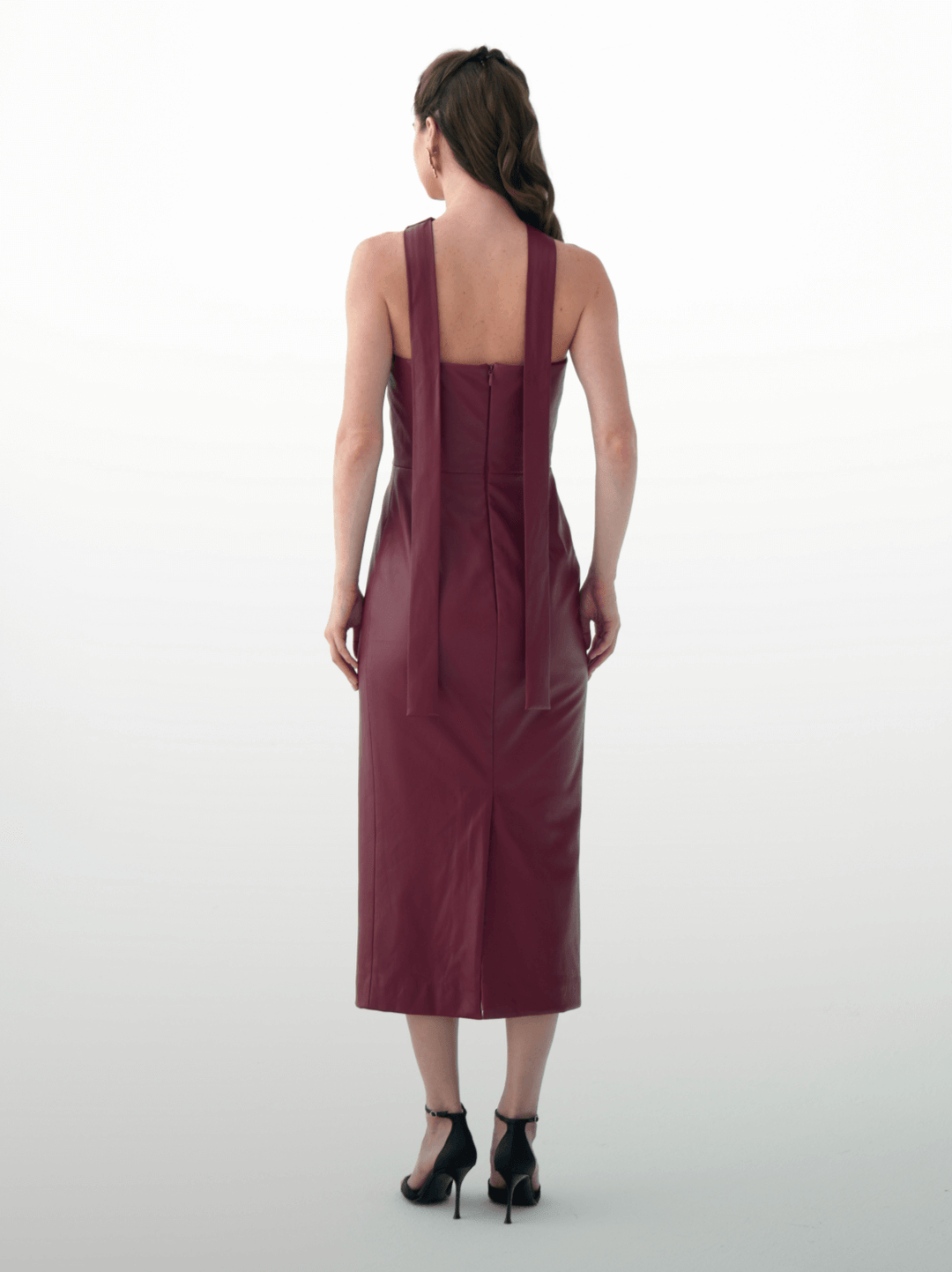Ruby Leather Dress