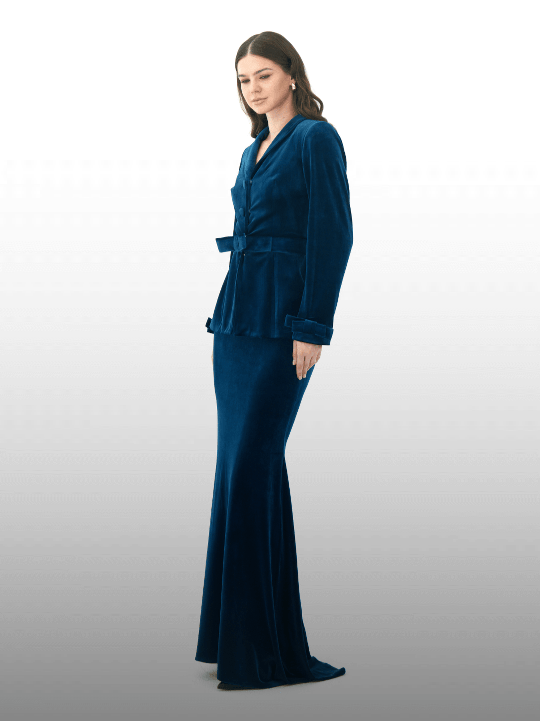 Twilight Velvet Blazer Skirt