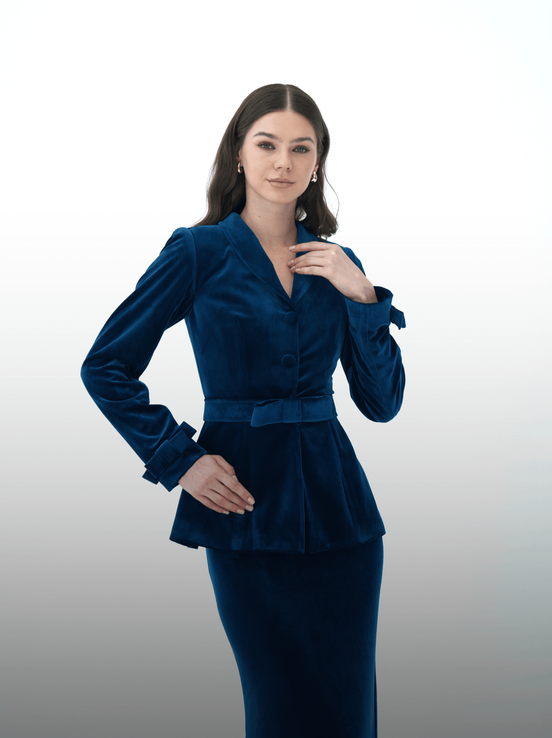 Twilight Velvet Blazer Skirt
