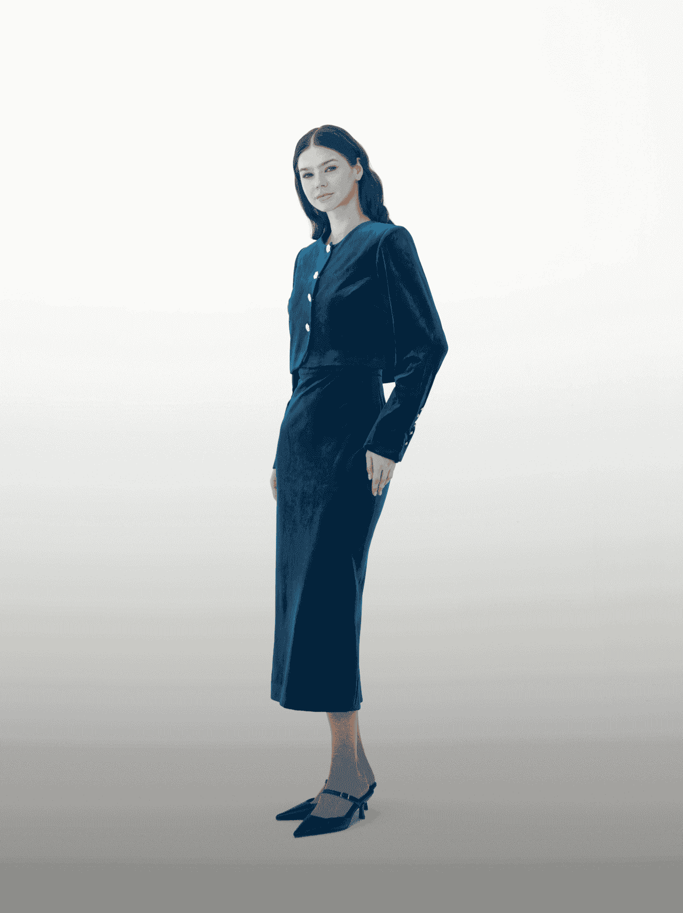 Velvet Blue Dress - MOONMAINS EGY