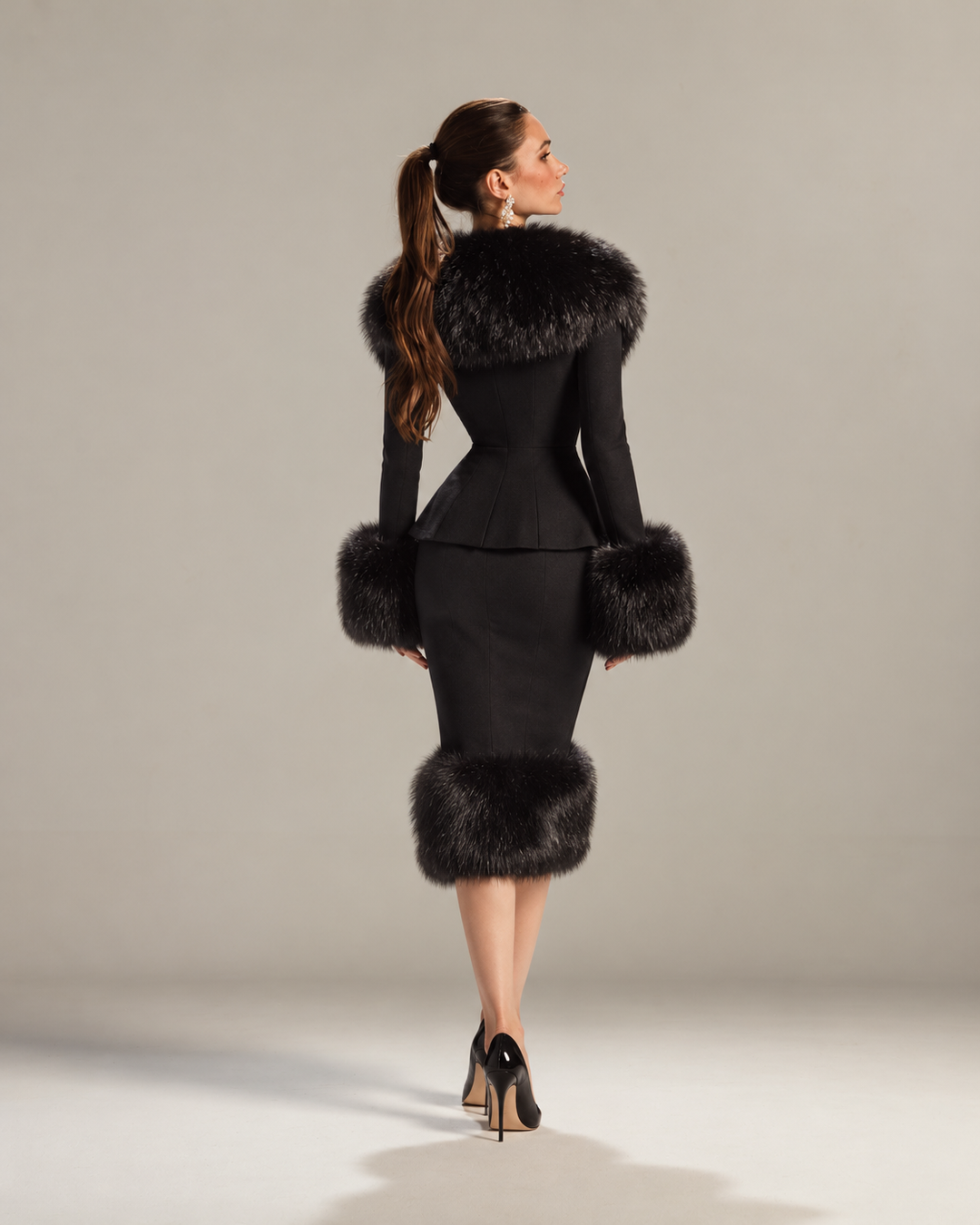Ophelia Fur-Trimmed Set