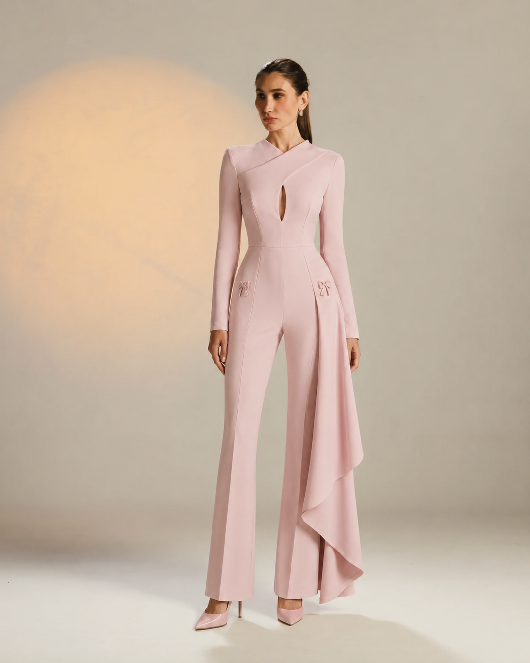 BLUSH PETAL JUMPSUIT