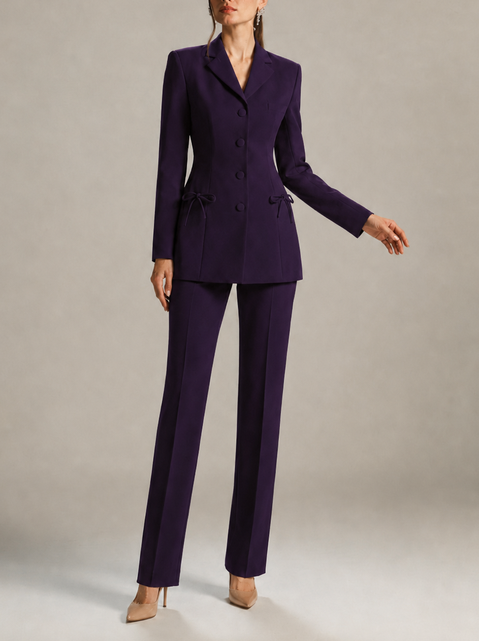 L’ALLURE BOW-DETAIL SUIT