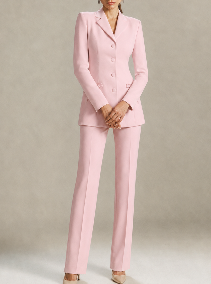 L’ALLURE BOW-DETAIL SUIT