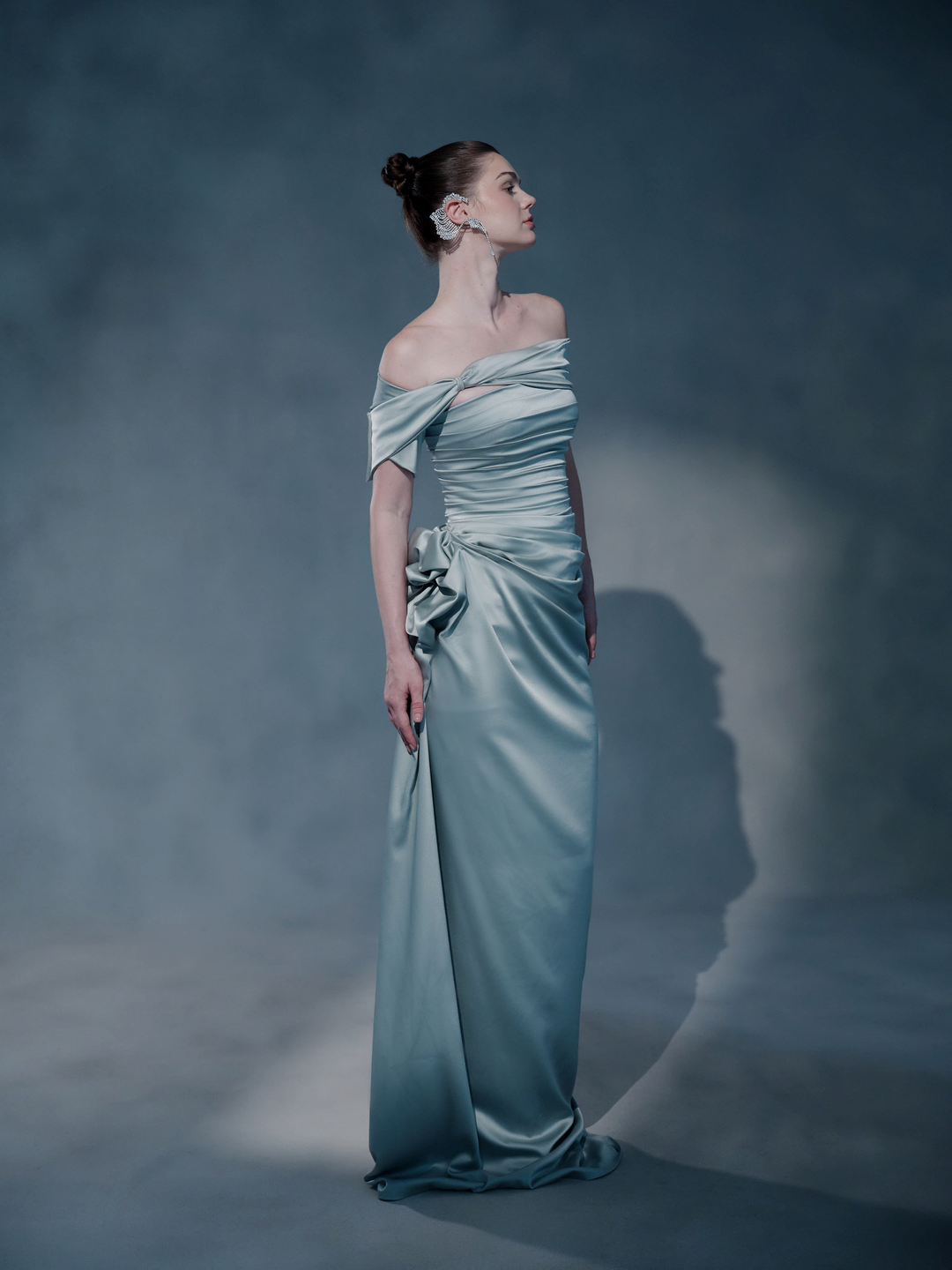 SILVARA SATIN DRESS